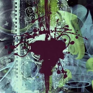 Abstract collage Stock Illustration