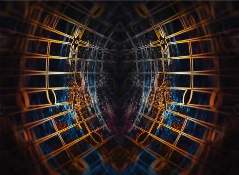 Abstract collage with music notes, music concept, computer graphic design Stock Illustration
