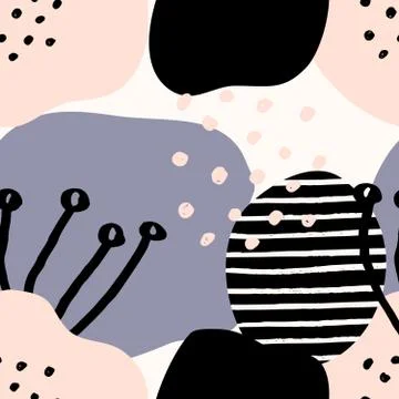 Abstract Collage Pattern Stock Illustration