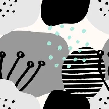 Abstract Collage Pattern Stock Illustration