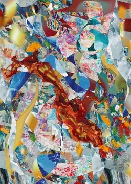 Abstract collage Foto stock