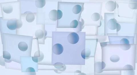Abstract collage with round and quadrangular shapes Stock Illustration