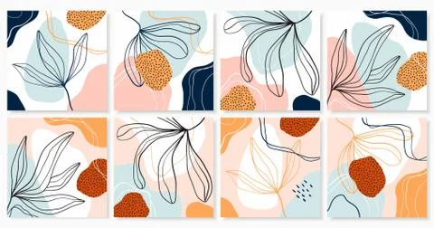 Abstract collection of backgrounds Stock Illustration