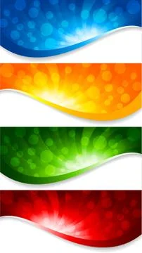 Abstract collection of banners Stock Illustration