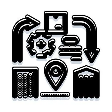 Abstract collection of modern infographic design elements Illustrazione stock