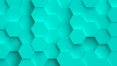 Abstract coloful background with 3D hexagons loop Stock Footage 105795549