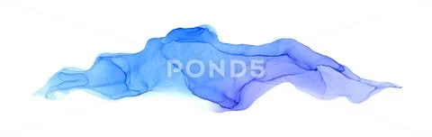 Abstract color alcohol ink texture isolated on white background . Stock Illustration