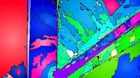 Abstract Color Animation, Graphic design elements. Modern minimal animation Stock Footage