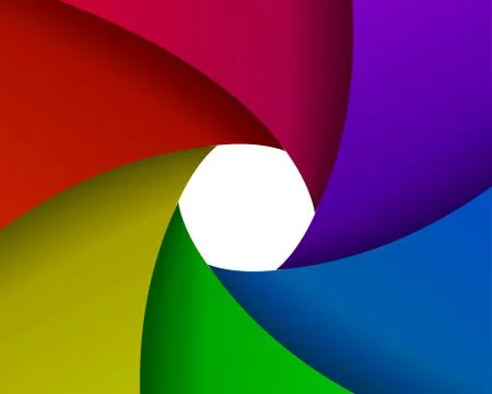 Abstract color aperture Stock Illustration