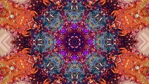 Abstract color art light background. Neon flashing . Live wallpaper .Stage light Video stock 158699400