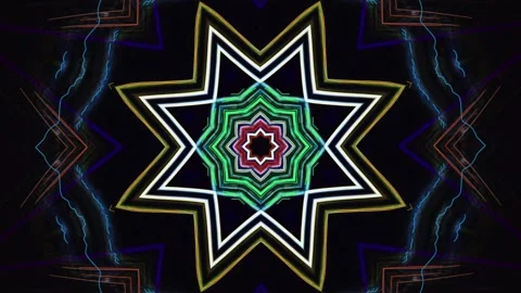 Abstract color art light background. Neon flashing . Live wallpaper .Stage light Video stock 158781628