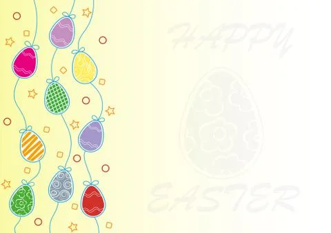 Abstract color background for Easter greetings Illustrazione stock
