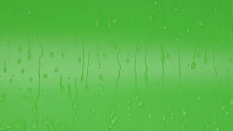 Abstract color background with green patterns and raindrops in detail Stock Footage 338120197