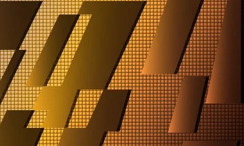 Abstract color background with metallic elements. blank space. Stock Illustration