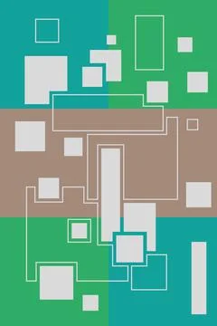 Abstract color background with rectangle blocks Stock Illustration