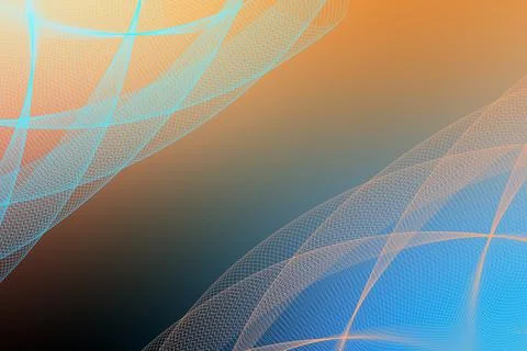 Abstract color background with smooth beautiful lines Stock Illustration