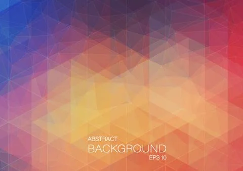 Abstract color background with triangle shapes Stock Illustration