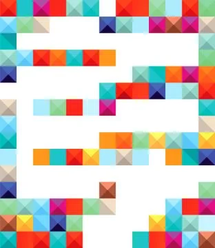 Abstract color blocks Stock Illustration