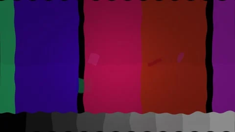 Abstract Color Blocks Sequence with Digital Glitch Effect and Soft Focus Ba.. Stock Footage 340909552