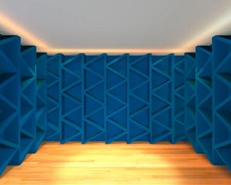 Abstract color blue wall interior design Stock Illustration