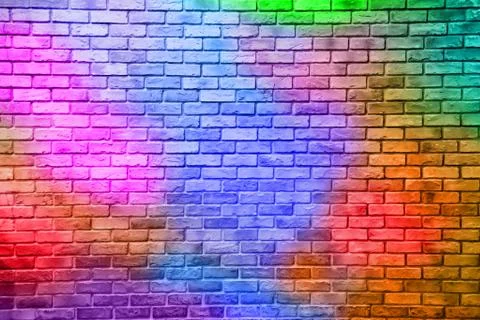Abstract   color brick wall texture grunge background Stock Photos