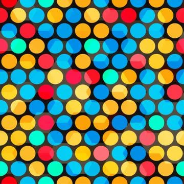 Abstract color bubbles seamless Stock Illustration