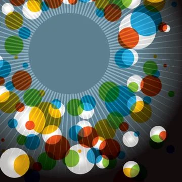 Abstract color burst background Stock Illustration