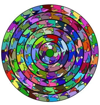 Abstract color circle Stock Illustration