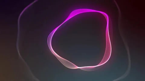 Abstract color circle lines background Stock Footage 317844154