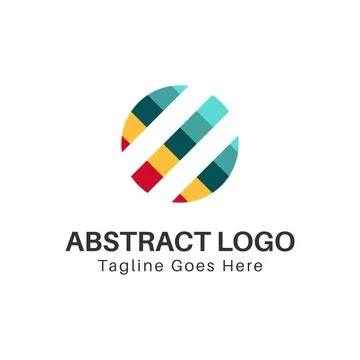 Abstract color circle logo Illustrazione stock