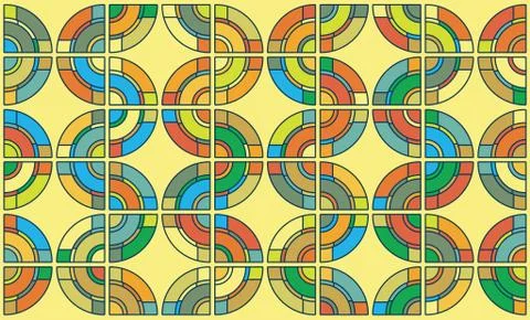 Abstract color circles background Illustrazione stock
