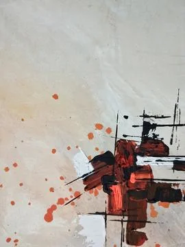 Abstract color composition expressionism Stock Illustration