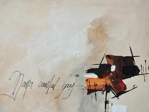 Abstract color composition expressionism Stock Illustration