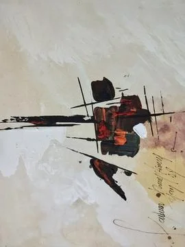 Abstract color composition expressionism Stock Illustration