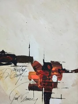 Abstract color composition expressionism Stock Illustration