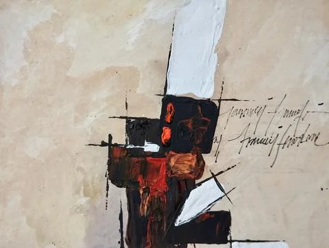 Abstract color composition expressionism Stock Illustration