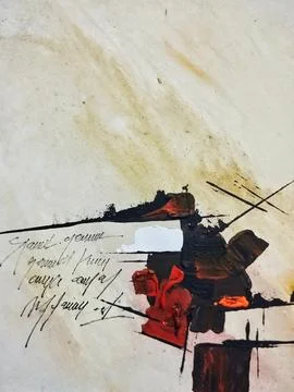 Abstract color composition expressionism Stock-Illustration