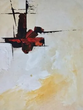 Abstract color composition expressionism Stock Illustration