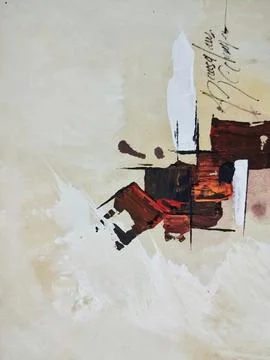 Abstract color composition expressionism Stock Illustration