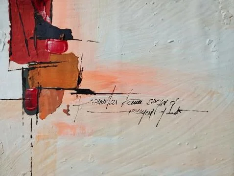 Abstract color composition expressionism Stock Illustration