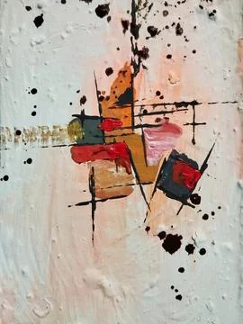 Abstract color composition expressionism Stock Illustration