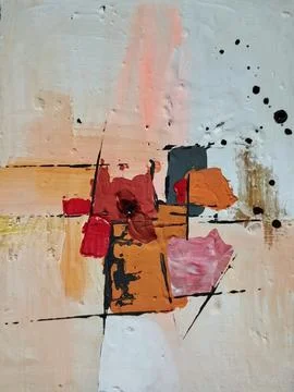 Abstract color composition expressionism Stock Illustration