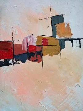 Abstract color composition expressionism Stock Illustration