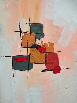 Abstract color composition expressionism Stock Illustration