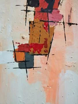 Abstract color composition expressionism Illustrazione stock