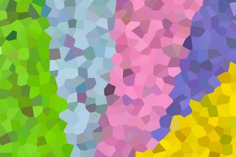 Abstract Color Crystals Stock Illustration
