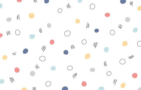 Abstract color dots pattern design of pattern style artwork. Stock Illustration