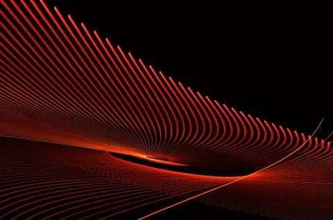 Abstract color dynamic background with lighting effect. Fractal wavy. Fractal Stock Illustration