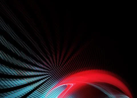 Abstract color dynamic background with lighting effect. Fractal wavy. Fractal Stock Illustration
