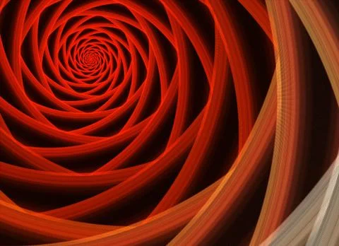 Abstract color dynamic background with lighting effect. Fractal spiral. Fract Stock Illustration